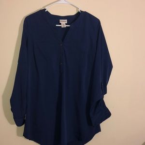 Navy blue blouse